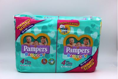 PAMPERS PANN.BABY DRY MAXI 7/18 KG 38PZ