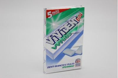 VIVIDENT XILIT WHITE SPEARMINT STICK MTPK X 5